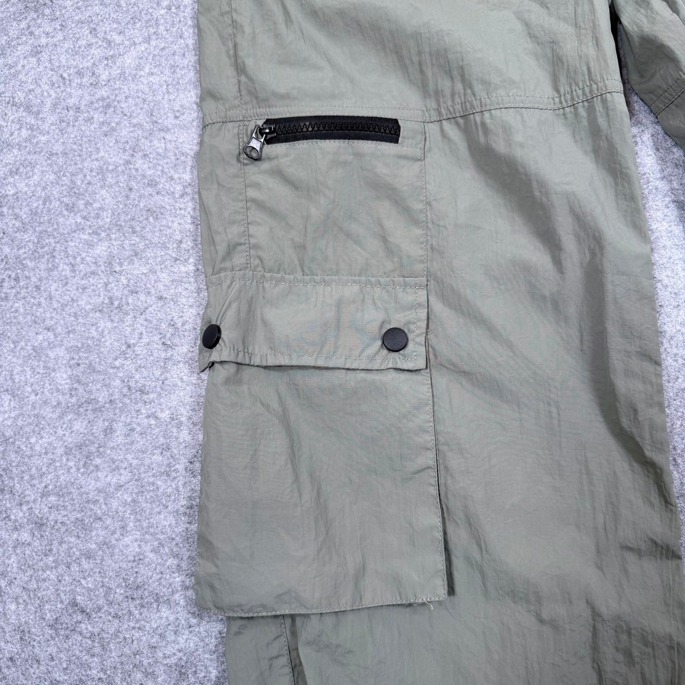 Aaron & Amber Womens Olive Green Cargo Jogger Pants Size Sm Utility Parachute - Picture 9 of 10